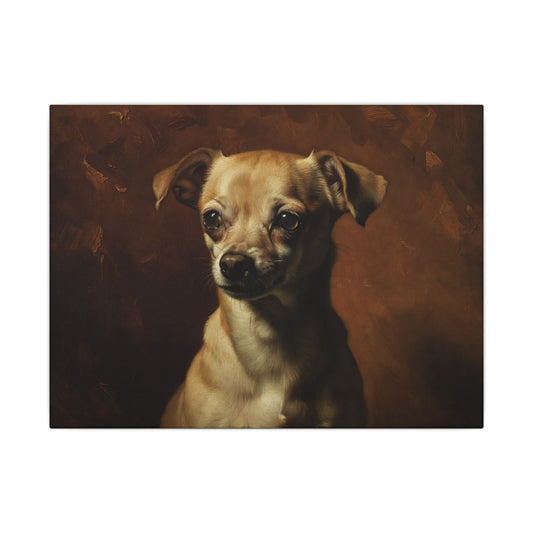 Matte Stretched Canvas - Classic Portrait Chihuahua Wall Art