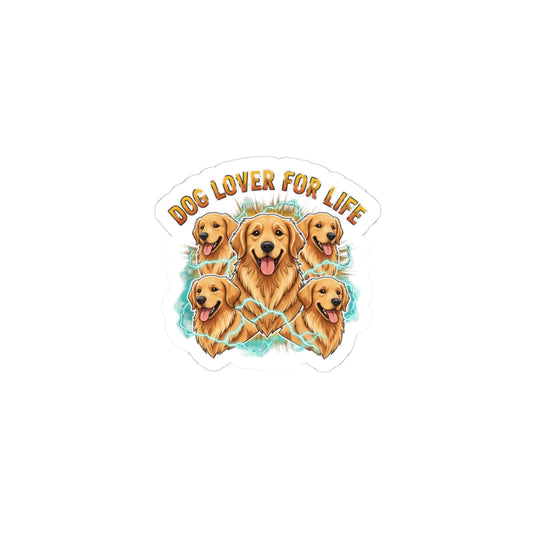 Dog Lover For Life Kiss-Cut Stickers | Y2K Distressed Band Style, Vintage Rock Sticker