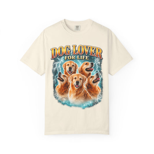 Dog Lover For Life T-Shirt — Golden Retriever Graphic Tee