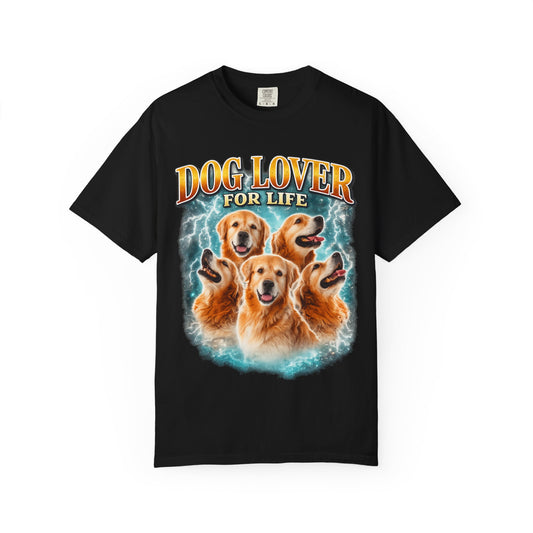 Dog Lover For Life T-Shirt — Golden Retriever Graphic Tee