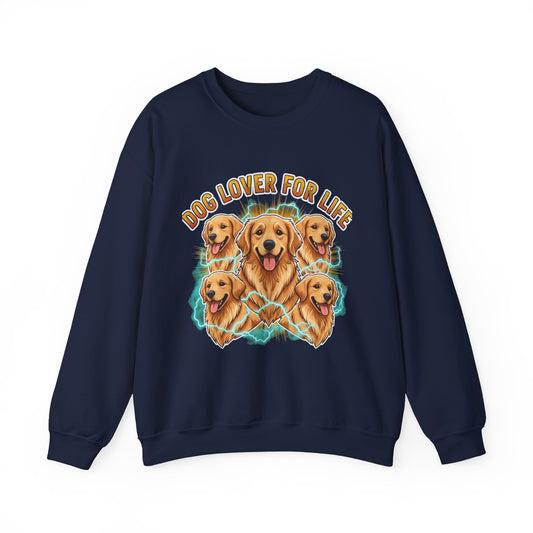 Dog Lover for Life Sweatshirt | Y2K distressed vintage band tee, faux tour