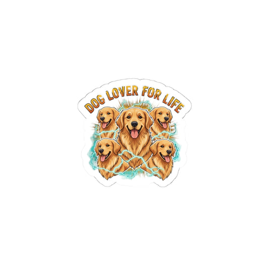 Dog Lover For Life Kiss-Cut Stickers | Y2K Distressed Band Style, Vintage Rock Sticker