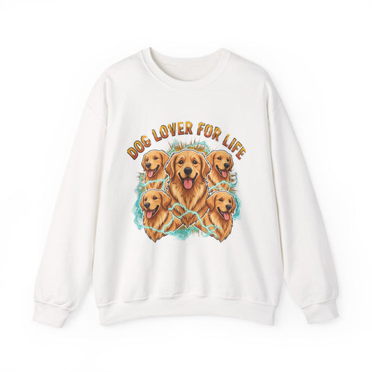 Dog Lover for Life Sweatshirt | Y2K distressed vintage band tee, faux tour