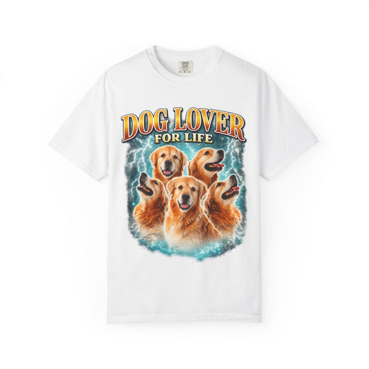 Dog Lover For Life T-Shirt — Golden Retriever Graphic Tee